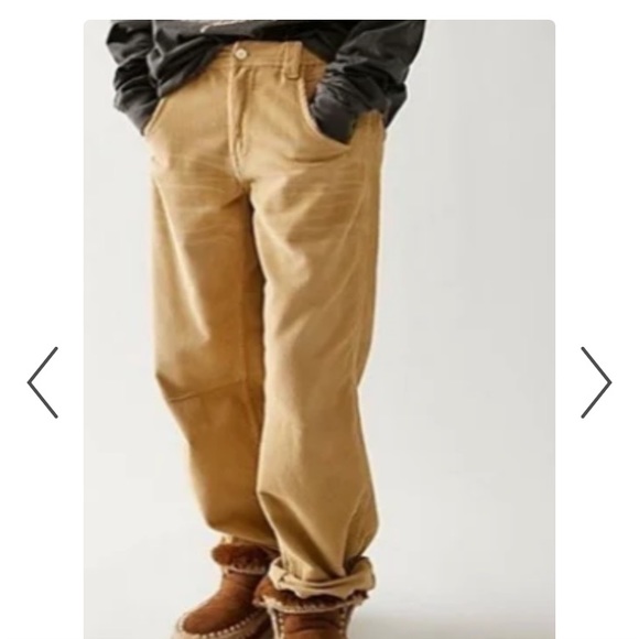 NWT Free People Faye low slung boyfriend corduroy pants size 32 - Picture 3 of 7